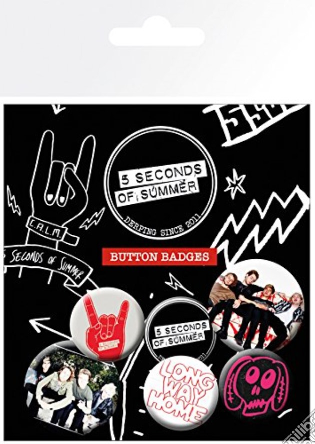5 Seconds Of Summer - Mix 2 (badge Pack) gioco