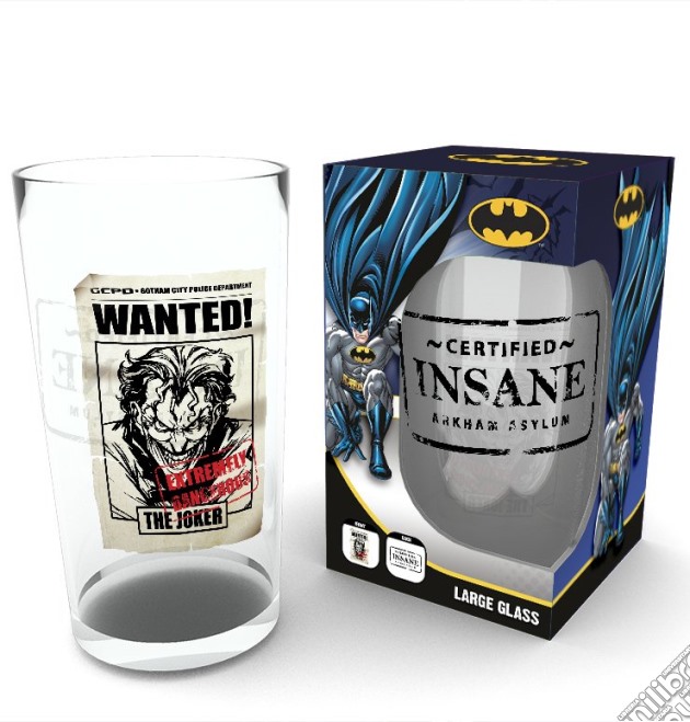 Dc Comics: The Joker Insane (Bicchiere) gioco di GB Eye