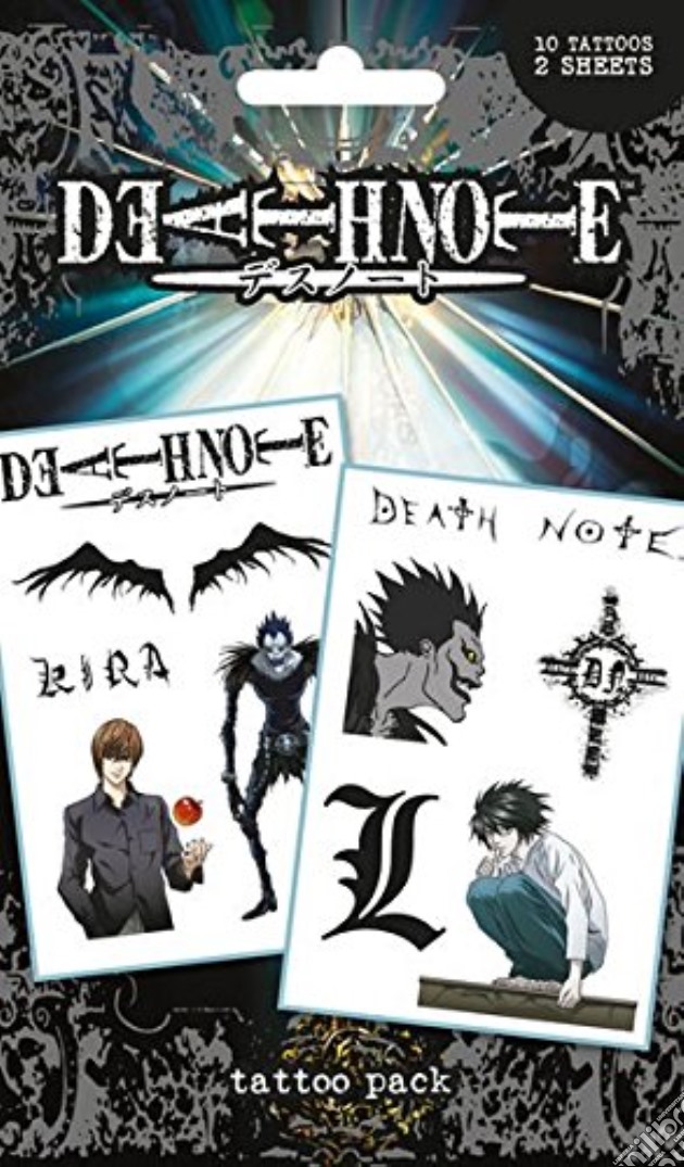 Death Note - Characters (Temporary Tattoo) gioco di GB Eye