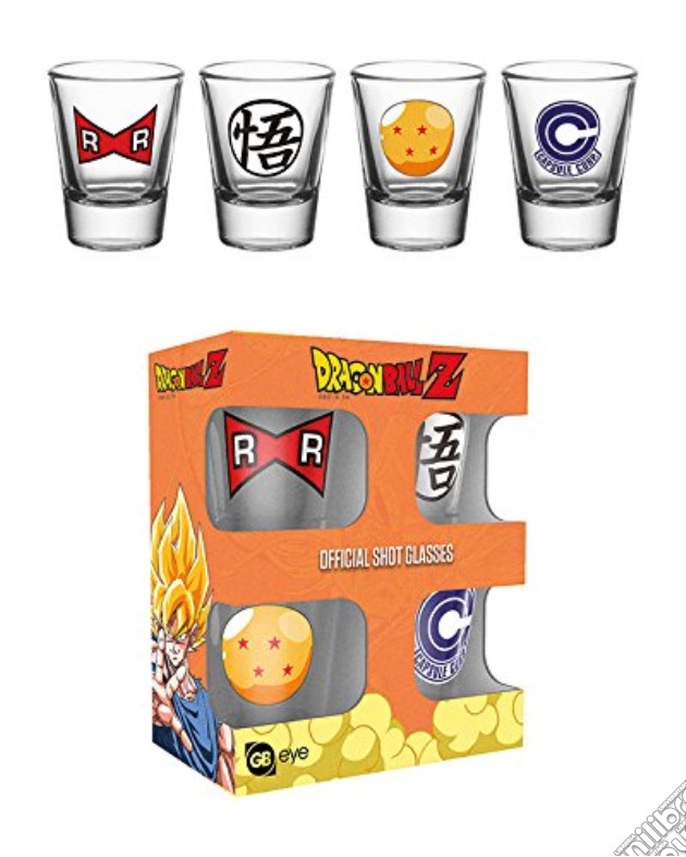 Dragon Ball Z: Mix (Set 4 Bicchieri Piccoli) gioco di GB Eye