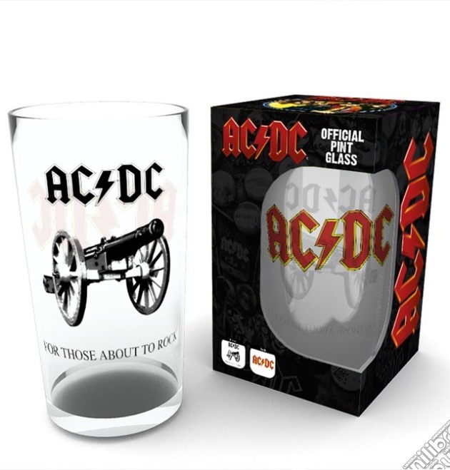 Ac/Dc: Gb Eye - Rock (Large Glass 400ml / Bicchiere) gioco