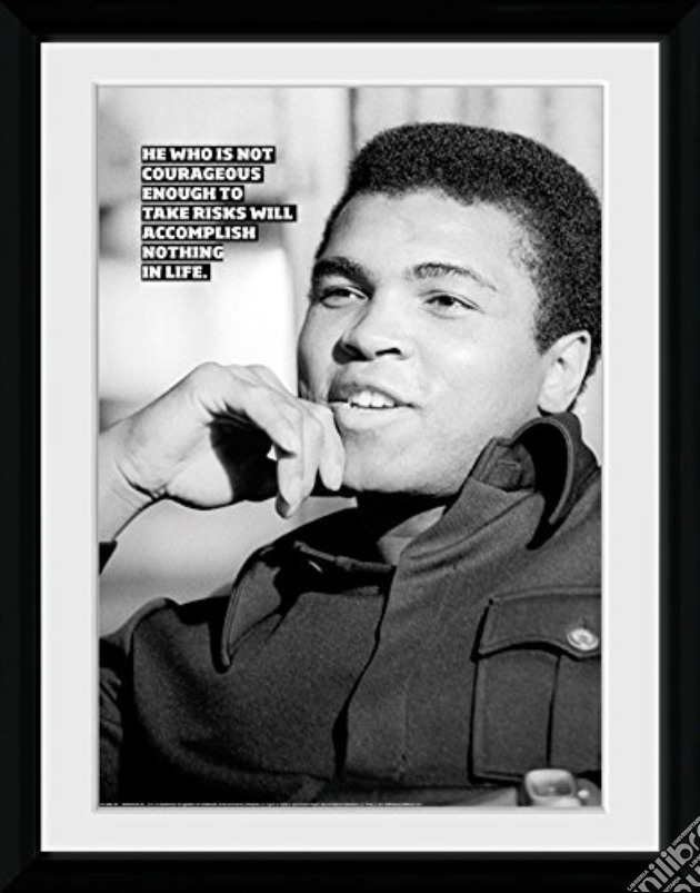 Muhammad Ali - Courageous (Stampa In Cornice 30x40 Cm) gioco di GB Eye