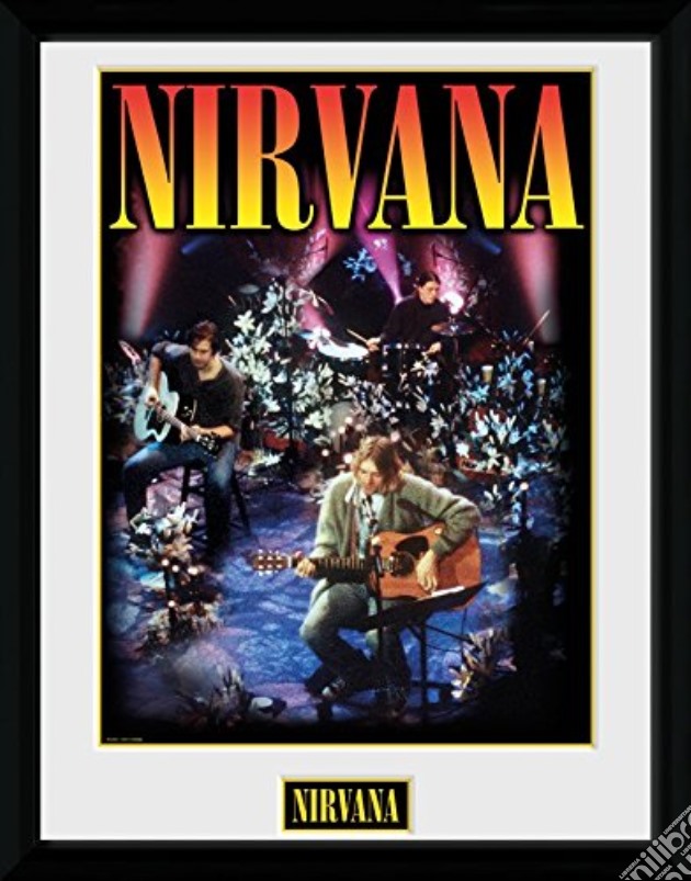 Nirvana - Unplugged (Foto In Cornice 30x40 Cm) gioco