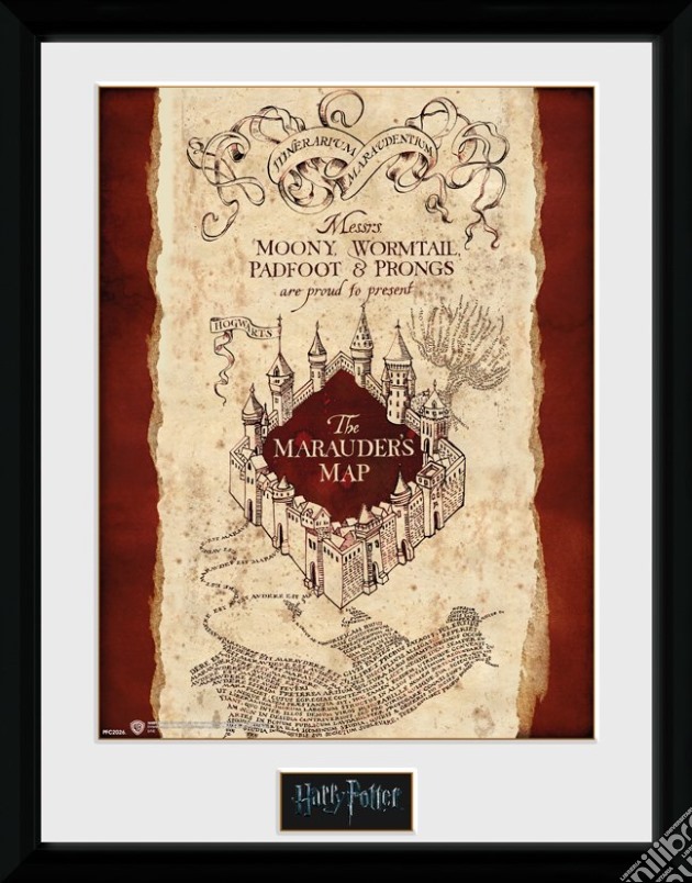 Harry Potter - Marauder'S Map (Stampa In Cornice 30x40 Cm) gioco di GB Eye