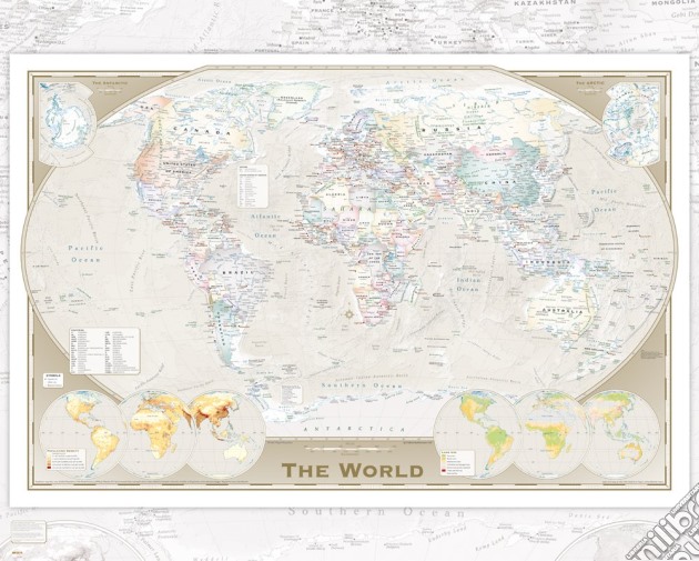 World Map - Tripel Projection (Poster Mini 40x50 Cm) gioco di GB Eye