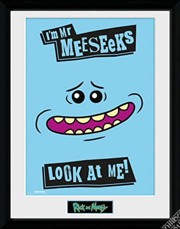 Rick And Morty - Mr Meeseeks (Stampa In Cornice 30x40 Cm) gioco di GB Eye
