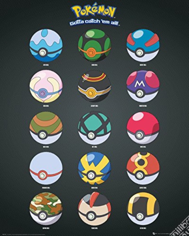 Pokemon - Pokeballs (Poster Mini 40x50 Cm) gioco di GB Eye