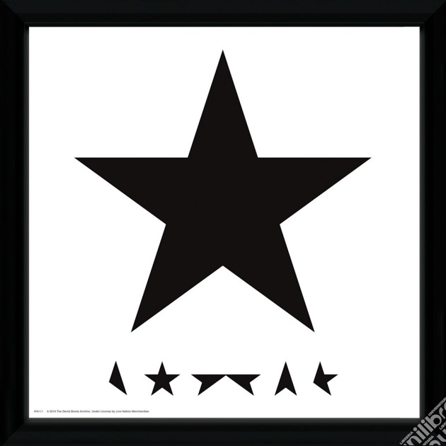 David Bowie - Blackstar (Stampa In Cornice 30x30 Cm) gioco di GB Eye