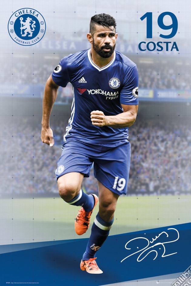 Chelsea: Costa 16/17 (Poster Maxi 61x91,5 Cm) gioco di GB Eye