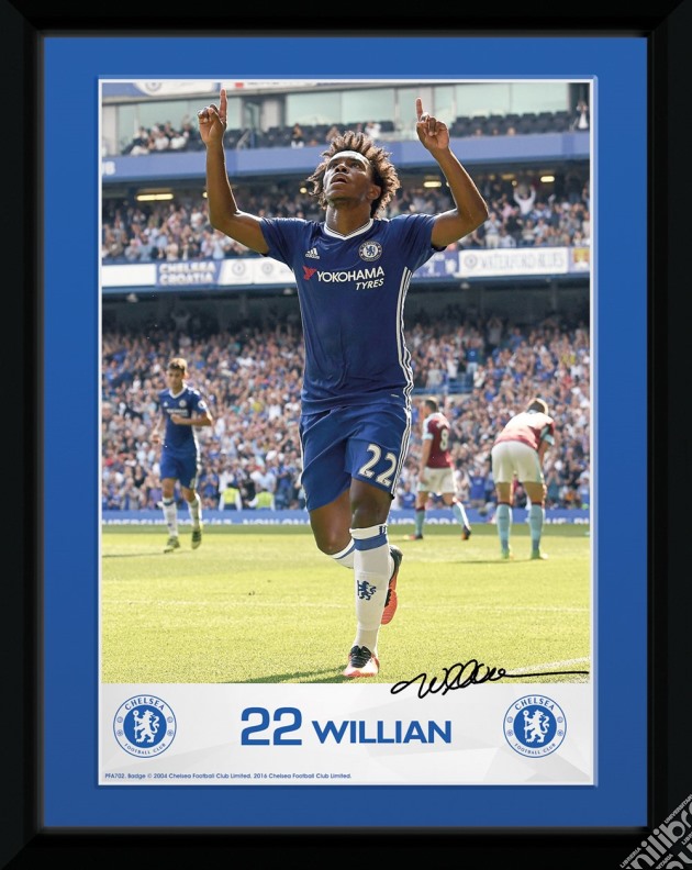 Chelsea - Willian 16/17 (Stampa In Cornice 15x20 Cm) gioco di GB Eye