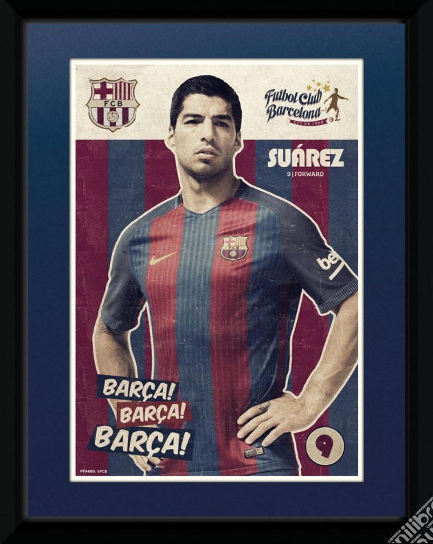 Barcelona - Suarez Vintage 16/17 (Stampa In Cornice 15x20 Cm) gioco di GB Eye