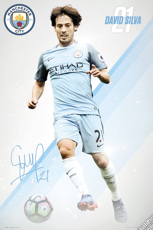 Manchester City: Silva 16/17 (Poster Maxi 61x91,5 Cm) gioco di GB Eye