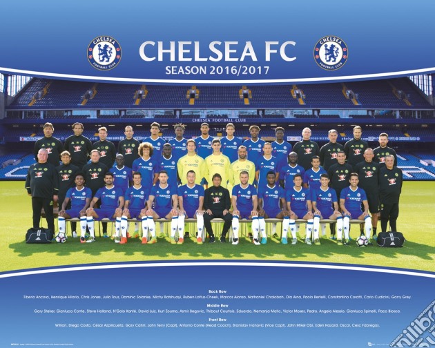 Chelsea - Team Photo 16/17 (Poster Mini 40x50 Cm) gioco di GB Eye
