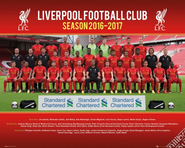Liverpool - Team Photo 16/17 (Poster Mini 40x50 Cm) gioco di GB Eye