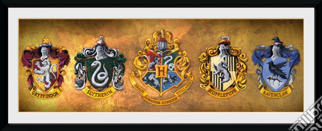 Harry Potter - Houses (Stampa In Cornice 75x30 Cm) gioco di GB Eye