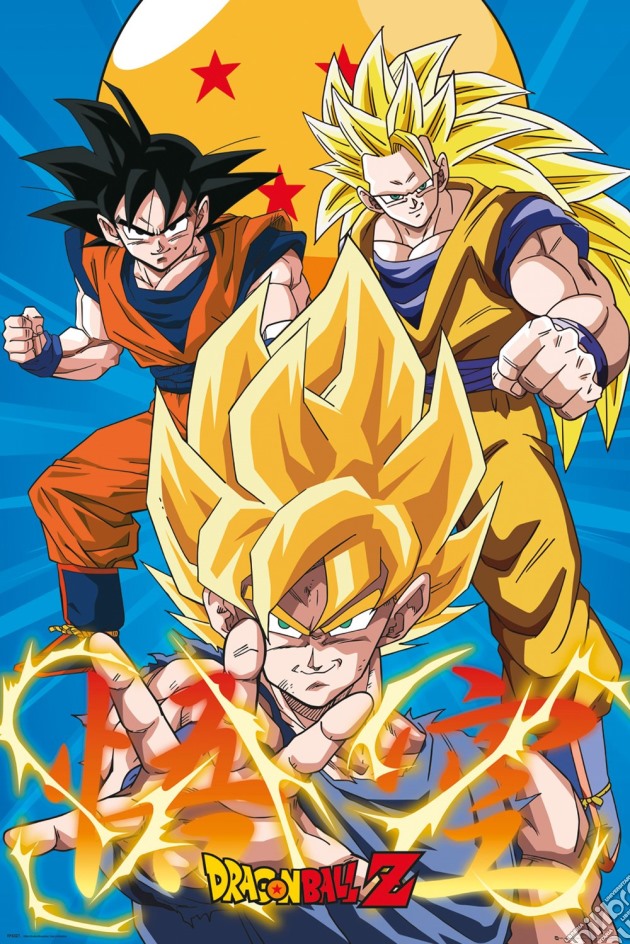 Dragon Ball Z - 3 Gokus (Poster Maxi 61x91,5 Cm) gioco di GB Eye