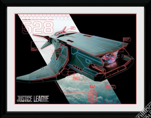 Dc Comics: Justice League Movie - Flying Fox (Stampa In Cornice 30x40) gioco