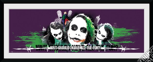 Batman - The Dark Knight - Joker Fun (Stampa In Cornice 75x30 Cm) gioco di GB Eye