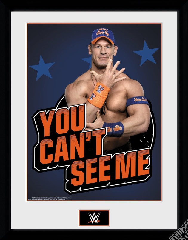 Wwe - Cena You Can'T See Me (Stampa In Cornice 30x40cm) gioco di GB Eye