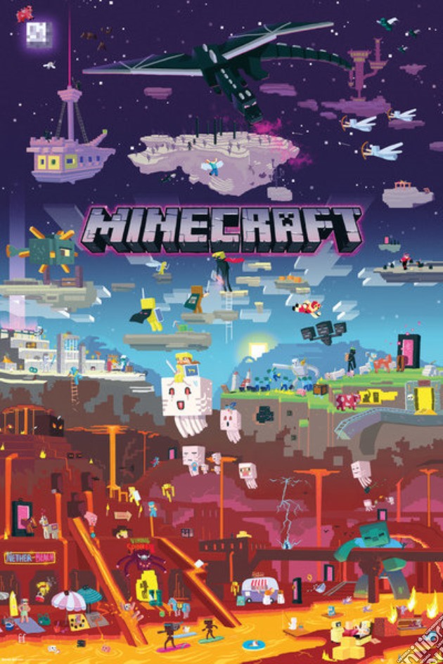 Minecraft: GB Eye - World Beyond (Poster 91,5X61 Cm) gioco di GB Eye