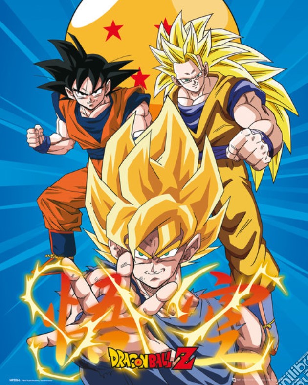 Dragon Ball Z - 3 Gokus (Poster Mini 40x50 Cm) gioco di GB Eye
