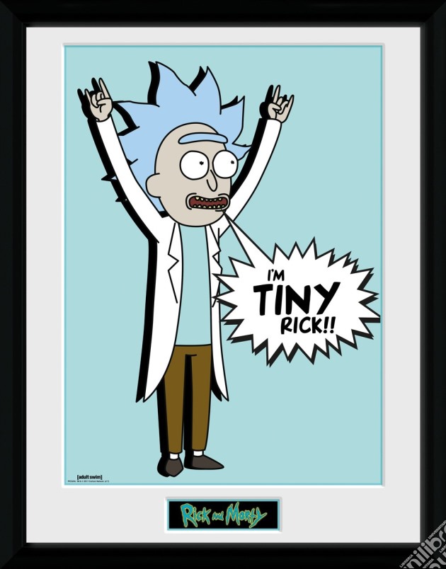 Rick And Morty - Tiny Rick (Stampa In Cornice 30x40 Cm) gioco di GB Eye