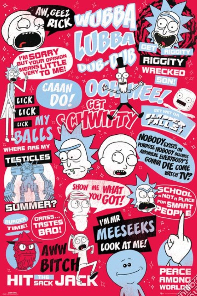 Rick And Morty - Quotes (Poster Maxi 61x91.5 Cm) gioco di GB Eye
