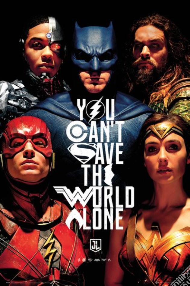 Justice League Movie - Faces (Poster Maxi 61x91,5 Cm) gioco di GB Eye