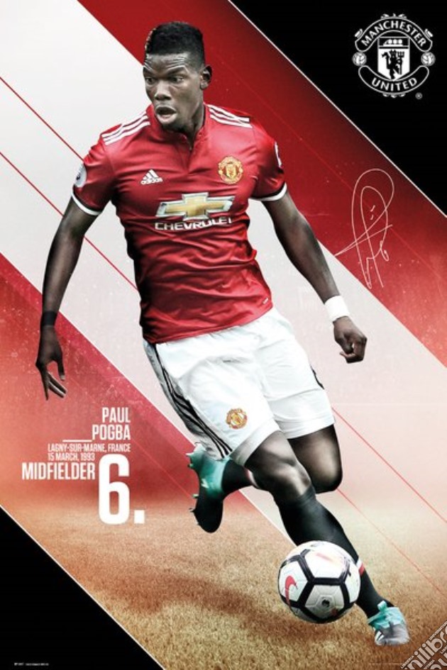 Manchester United - Pogba 17/18 (Poster Maxi 61x91,5 Cm) gioco di GB Eye