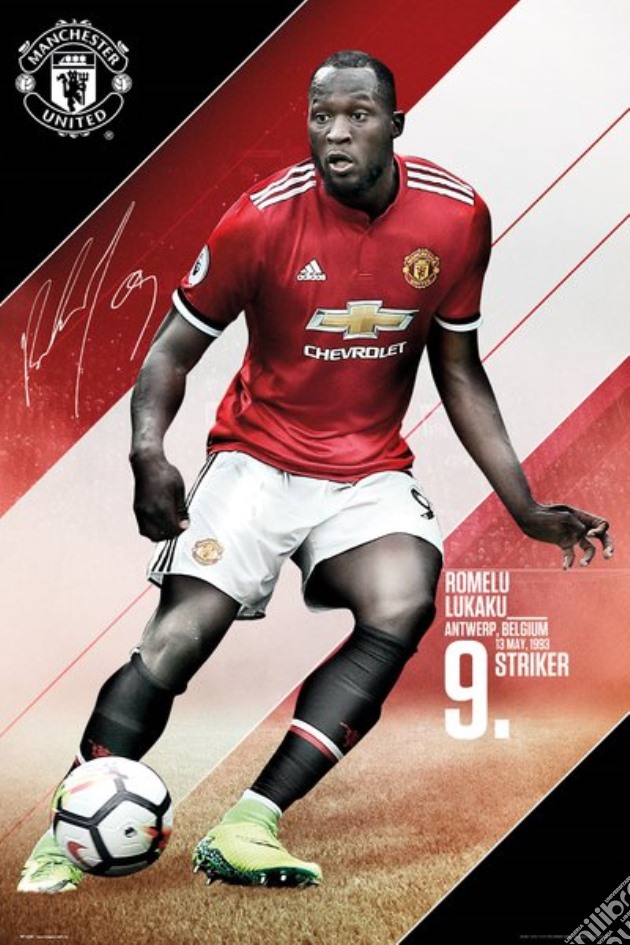 Manchester United - Lukaku 17/18 (Poster Maxi 61x91,5 Cm) gioco di GB Eye
