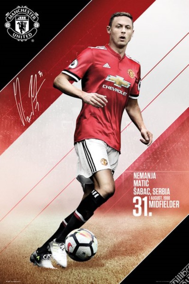 Manchester United - Matic 17/18 (Poster Maxi 61x91,5 Cm) gioco di GB Eye