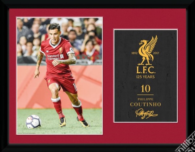 Liverpool: Coutinho 17/18 (Stampa In Cornice 30x40cm) gioco di GB Eye