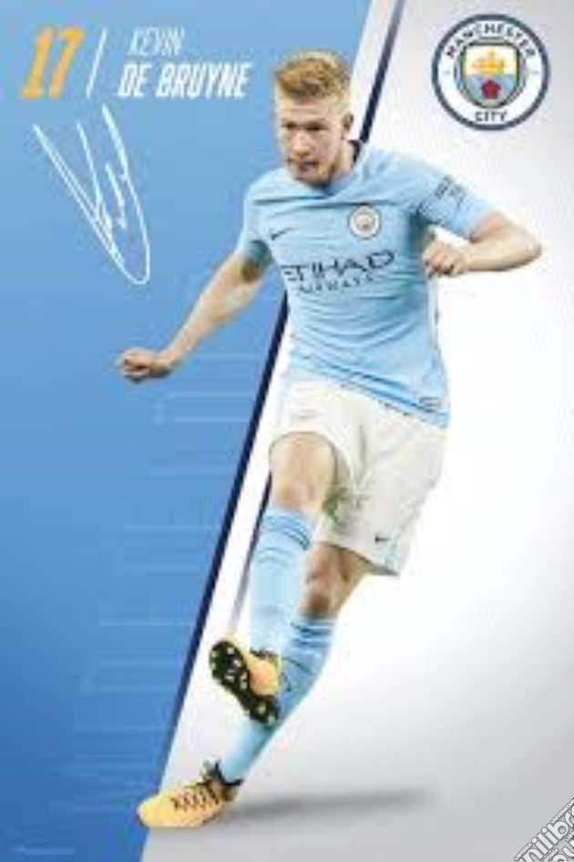 Manchester City - De Bruyne 17/18 (Poster Maxi 61x91,5 Cm) gioco di GB Eye