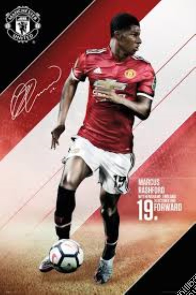 Manchester United - Rashford 17/18 (Poster Maxi 61x91,5 Cm) gioco