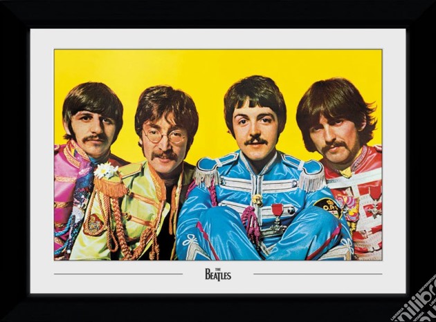 Beatles (The) - Lonely Hearts Club (30Mm Black) (Stampa In Cornice 50x70 Cm) gioco