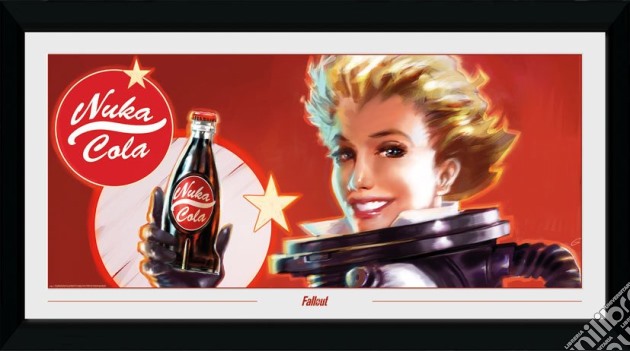 Fallout - Nuka Cola Ad (30Mm Black) (Stampa In Cornice 50x100 Cm) gioco