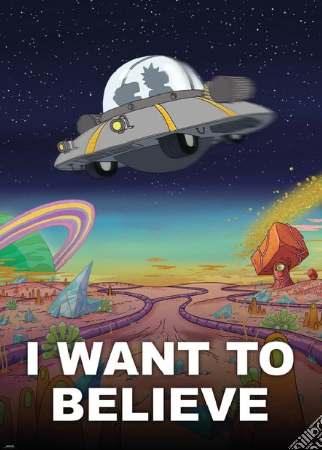 Rick And Morty - I Want To Believe (Poster Giant 100x140 Cm) gioco di GB Eye