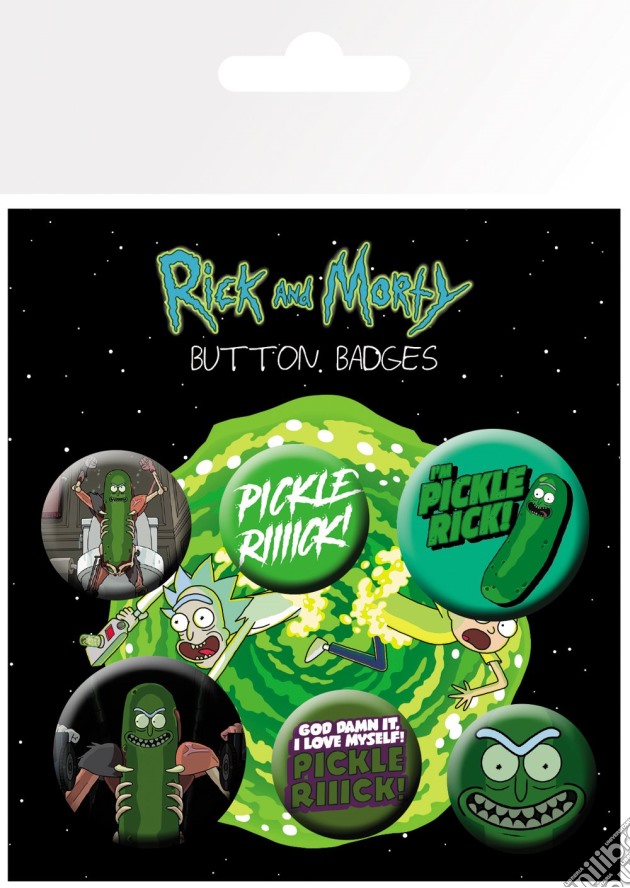 Rick And Morty: GB Eye - Pickle Rick (Badge Pack / Set Spille) gioco