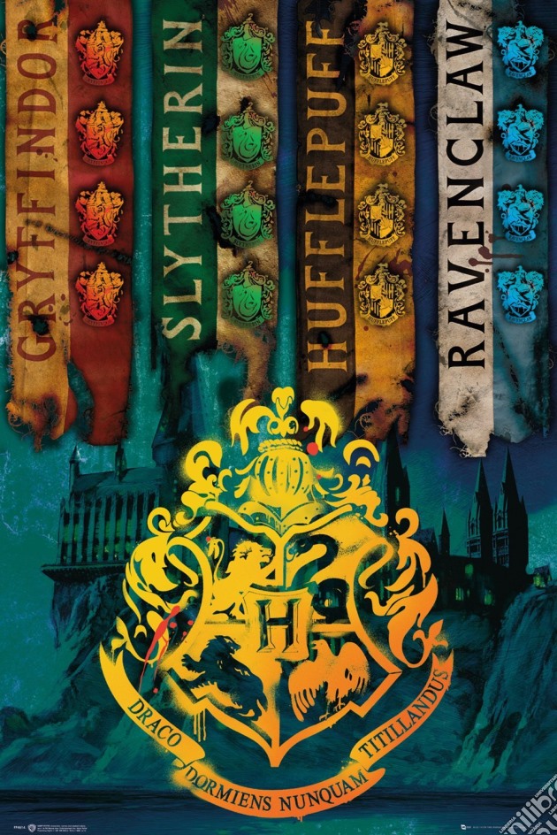 Harry Potter: GB Eye - House Flags (Poster Maxi 61x91.5 Cm) gioco