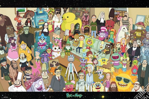Rick And Morty - Cast (Poster Maxi 61x91,5 Cm) gioco