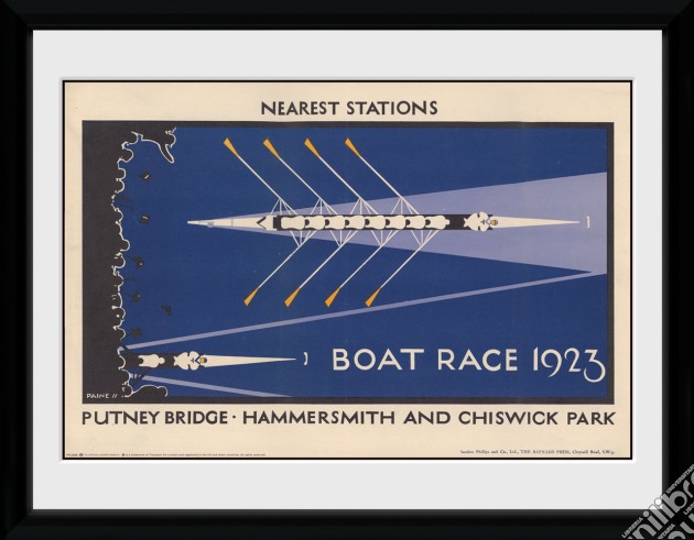 Transport For London: Boat Race (Stampa In Cornice 30x40 Cm) gioco