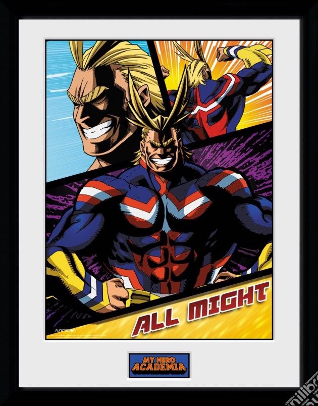 My Hero Academia - All Might Panels (Stampa In Cornice 30x40cm) gioco