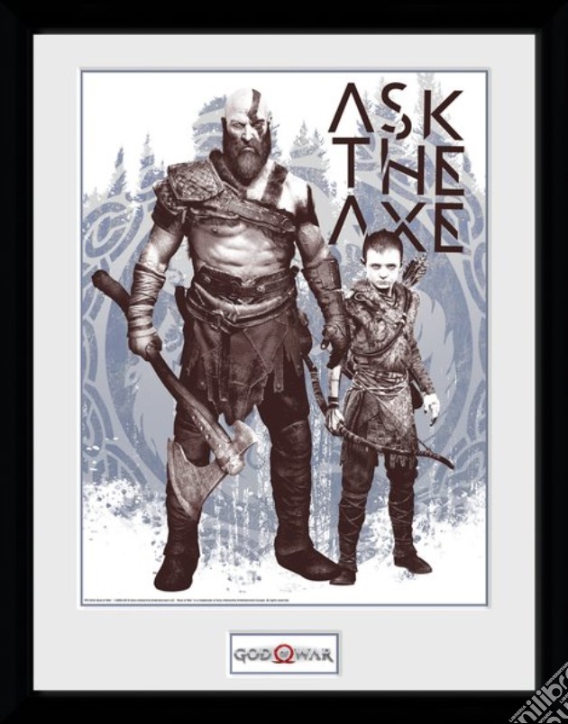 God Of War - Ask The Axe (Stampa In Cornice 30x40cm) gioco