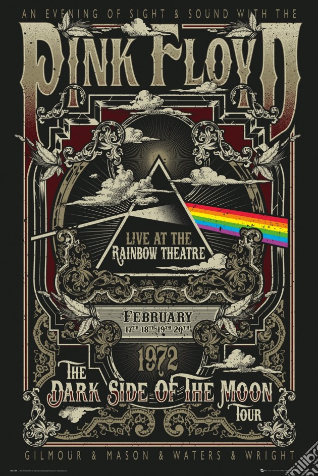 Pink Floyd: GB Eye - Rainbow Theatre (Poster 91,5X61 Cm) gioco
