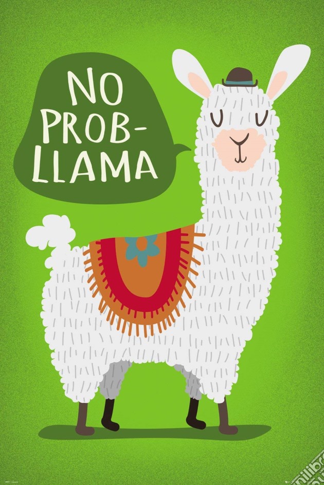 Llama - No Problaama (Poster Maxi 61x91,5 Cm) gioco