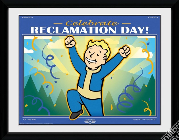 Fallout 76 - Reclamation Day (Stampa In Cornice 30X40 Cm) gioco