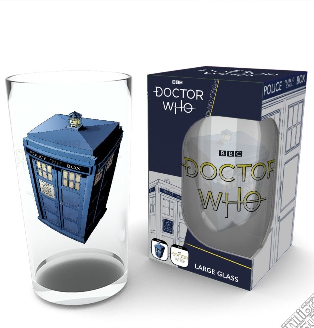 Doctor Who: ABYstyle - Tardis (Large Glass 400ml / Bicchiere) gioco di GB Eye