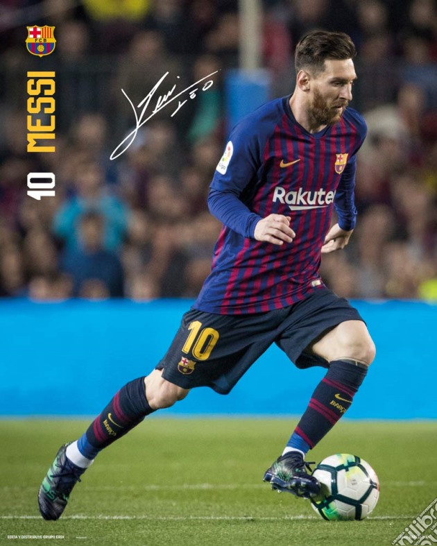 Barcelona - Messi 18/19 (Poster Mini 40x50 Cm) gioco