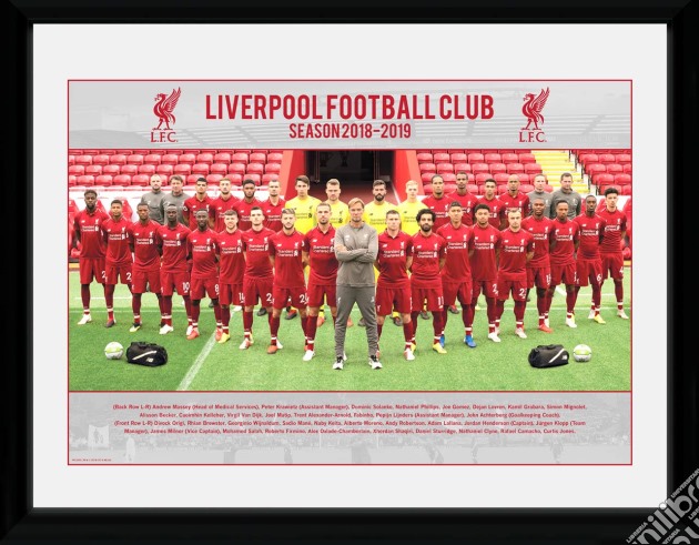 Liverpool: Team 18/19 (Stampa In Cornice 30x40cm) gioco di Terminal Video