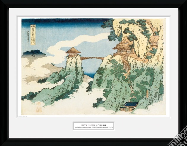 Hokusai: The Hanging Cloud Bridge (Stampa In Cornice 30x40cm) gioco di GB Eye